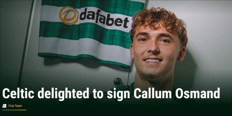 爱游戏-官方：凯尔特人签下19岁富勒姆前锋卡勒姆-奥斯曼